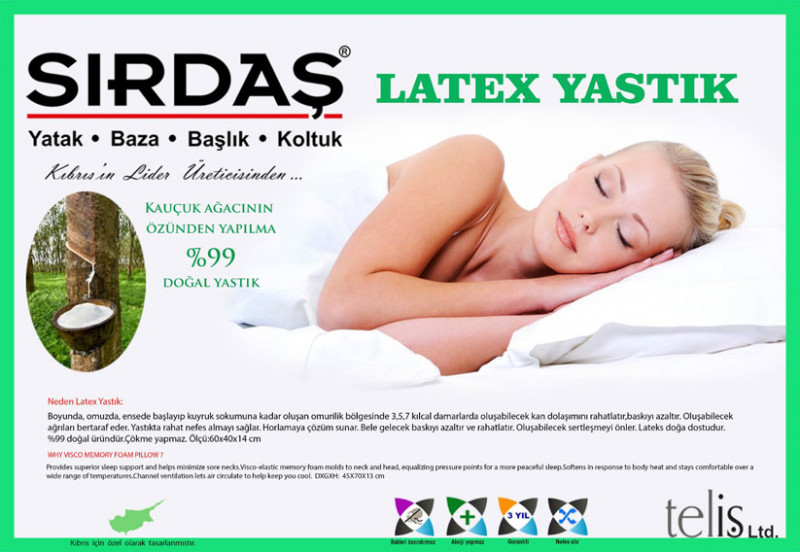 Latex Yastık Sırdaş Mobilya