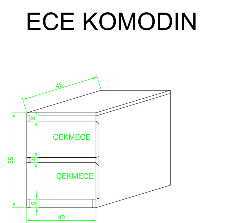 Ece Komodin Sırdaş Mobilya