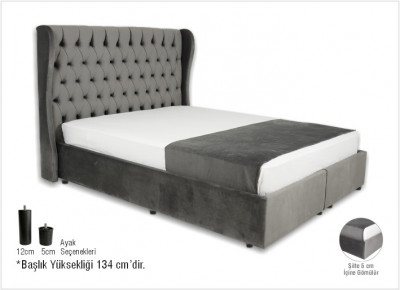 Linen Başlık + Arden Sabit Baza