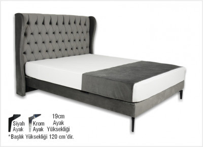 Linen Başlık + Milan Sabit Baza