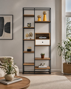 Karmin Çift Göz Kitaplık