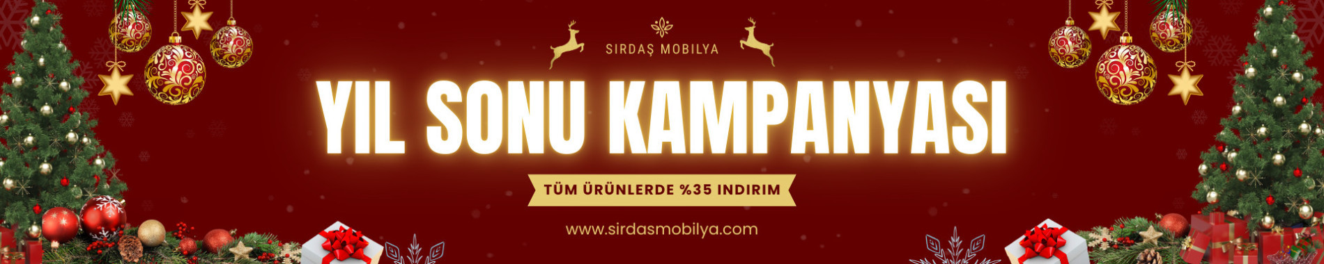 Red and Gold Traditional Christmas Super Sale Reddit Banner