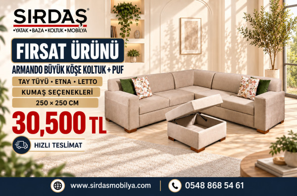 F̲ı̲r̲s̲a̲t̲ ̲Ü̲r̲ü̲n̲ü̲ Armando Küçük Yavrulu Köşe Koltuk