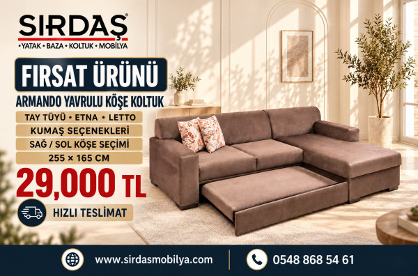 F̲ı̲r̲s̲a̲t̲ ̲Ü̲r̲ü̲n̲ü̲ Armando Küçük Yavrulu Köşe Koltuk